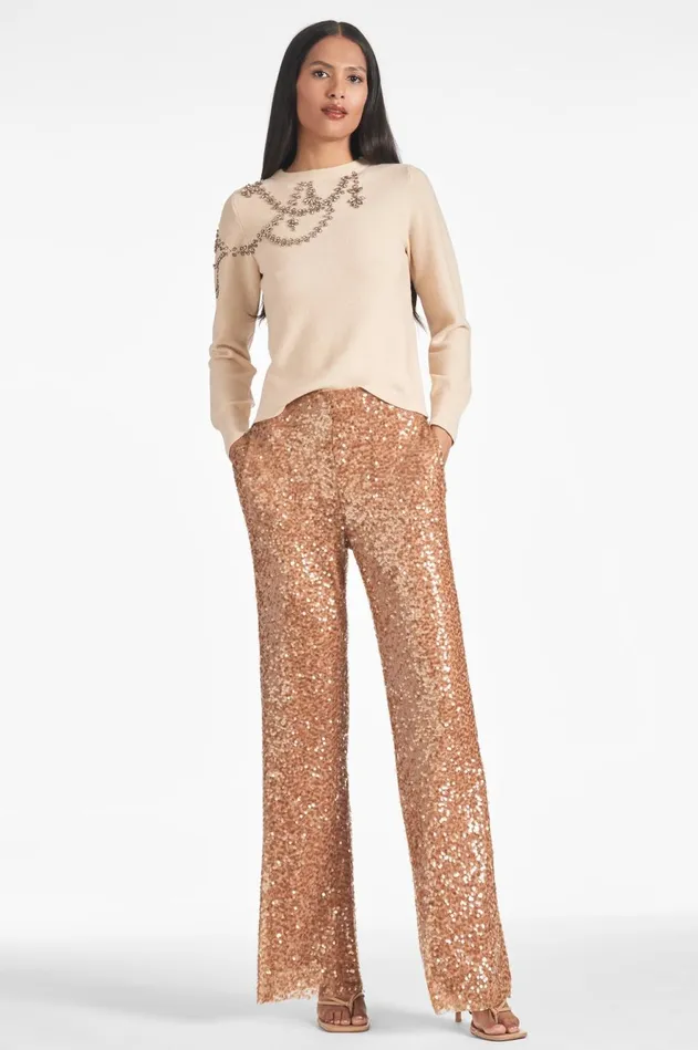 Sequin Bri Pant 8211 Honey Women Sachin and Babi Matching Sets