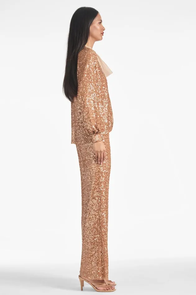 Sequin Bri Pant 8211 Honey Women Sachin and Babi Matching Sets
