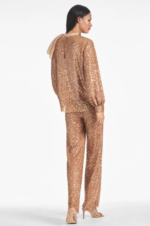 Sequin Bri Pant 8211 Honey Women Sachin and Babi Matching Sets