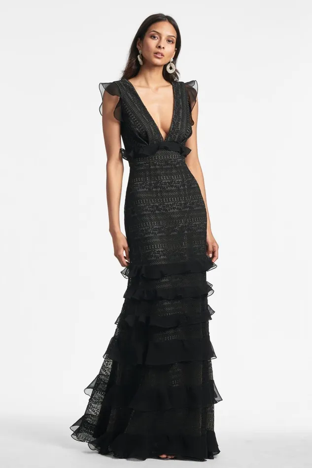 Serafina Gown 8211 Black Women Sachin and Babi Formal
