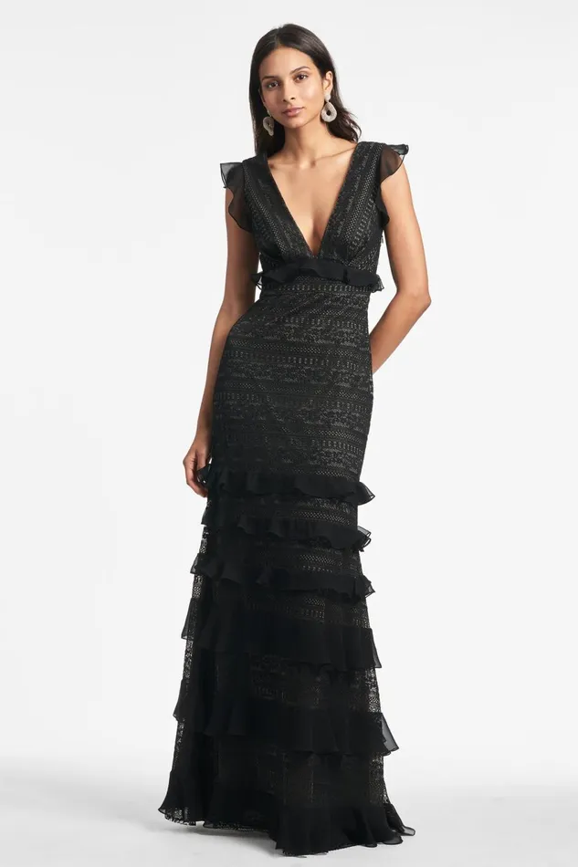 Serafina Gown 8211 Black Women Sachin and Babi Formal