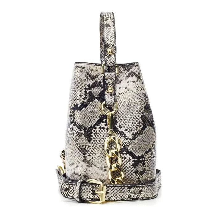 Shoulder Bags Women Moda In Pelle Adriana Bag Natural Snake Snake Print