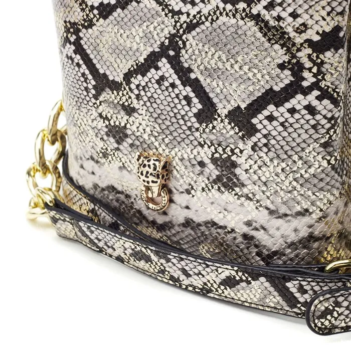 Shoulder Bags Women Moda In Pelle Adriana Bag Natural Snake Snake Print