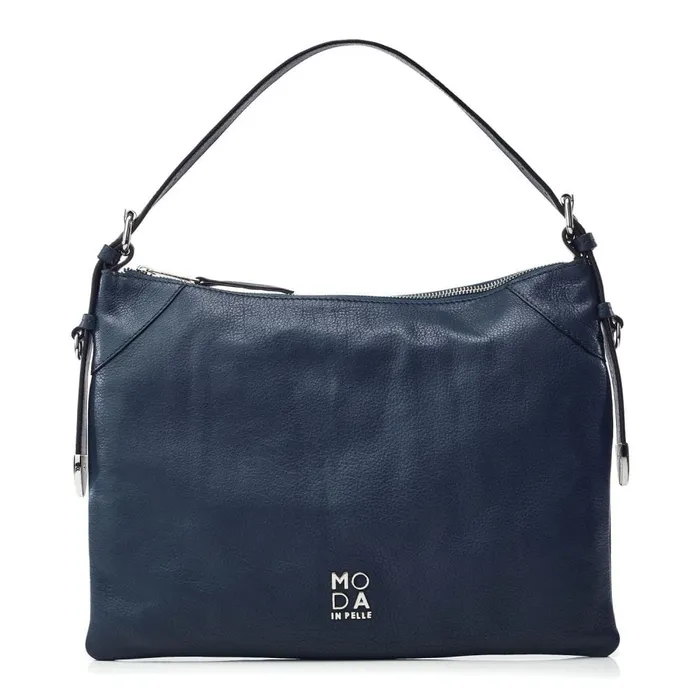Shoulder Bags Women Moda In Pelle Jasmine Bag Navy Leather