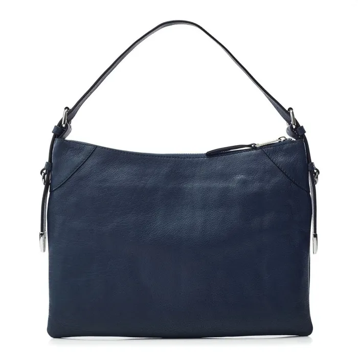 Shoulder Bags Women Moda In Pelle Jasmine Bag Navy Leather