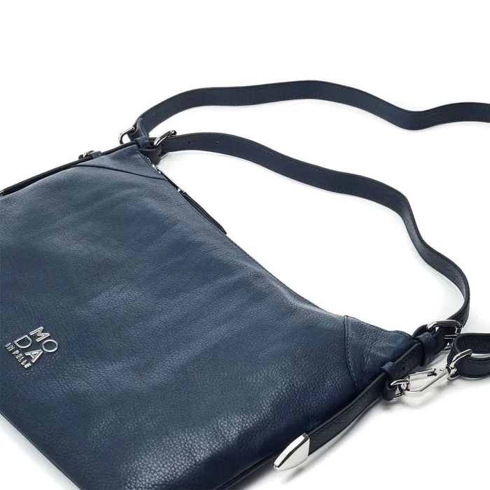Shoulder Bags Women Moda In Pelle Jasmine Bag Navy Leather
