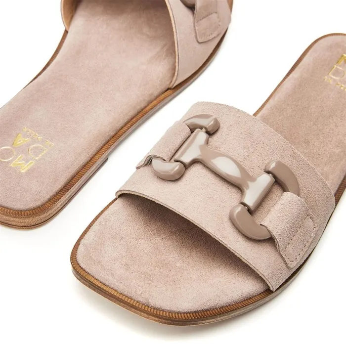 Slider Sandals Women Moda In Pelle Olayo Stone Suede