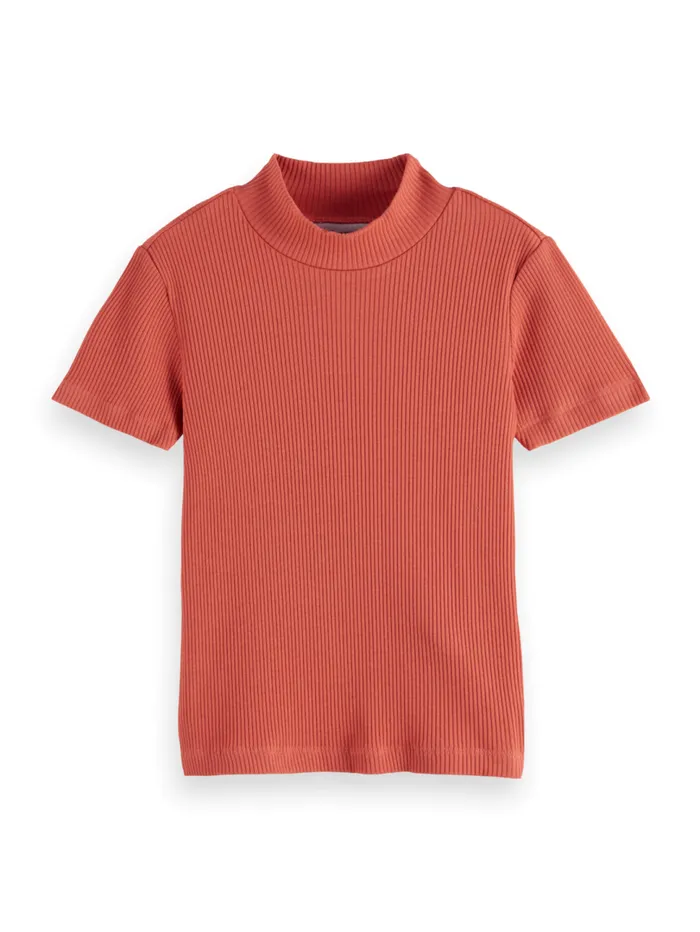 SLIMFIT MOCK NECK TSHIRT Negroni Kids Scotch and Soda TShirts and Tops