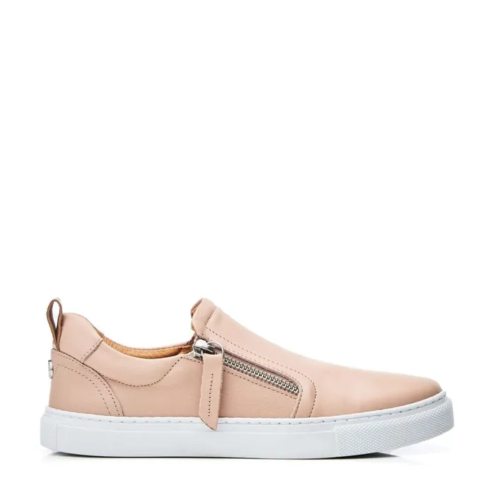 SlipOn Trainers Women Moda In Pelle Bradly Cameo Leather
