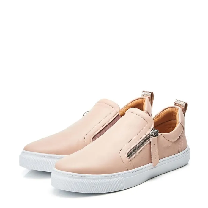 SlipOn Trainers Women Moda In Pelle Bradly Cameo Leather