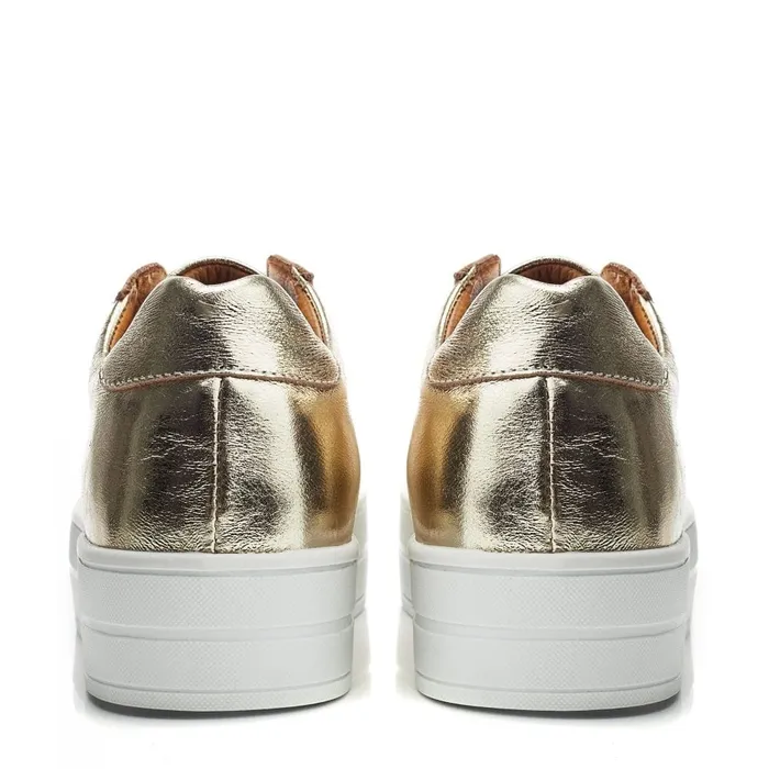 SlipOn Trainers Women Moda In Pelle Bsoleful BBath Gold Leather
