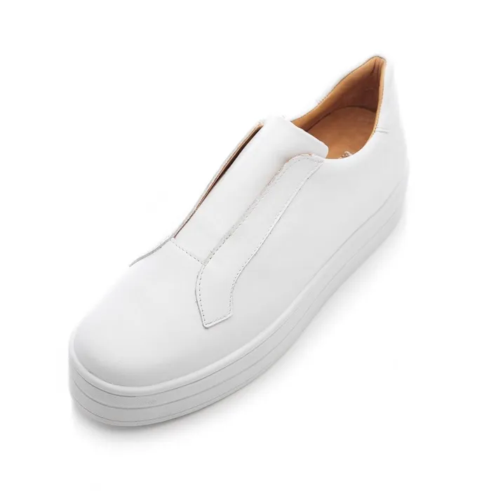 SlipOn Trainers Women Moda In Pelle Bsoleful BBath White Leather