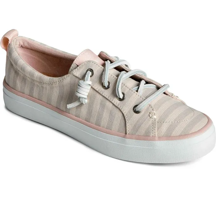 Sneakers Women Sperry SeaCycled Crest Vibe Striped Textile Sneaker Grey Sneakers Women Sperry SeaCycled Crest Vibe Striped Textile Sneaker Grey