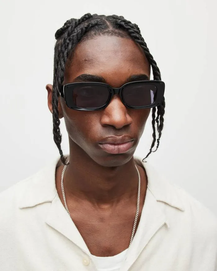Sonic Sunglasses Gloss Black Men AllSaints Accessories