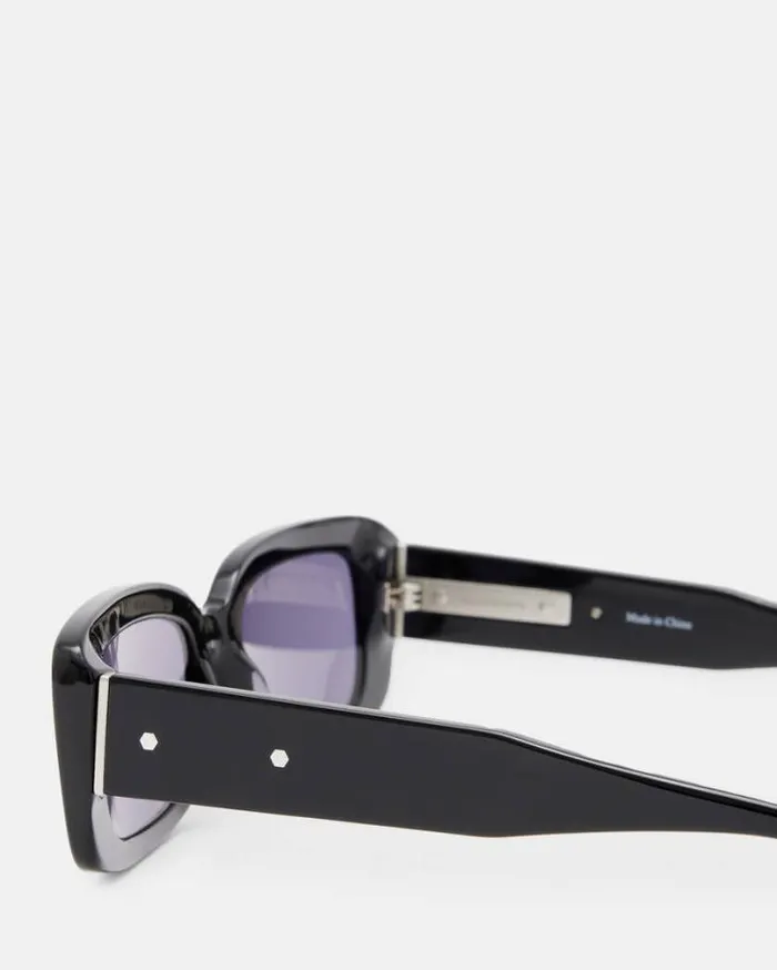 Sonic Sunglasses Gloss Black Men AllSaints Accessories