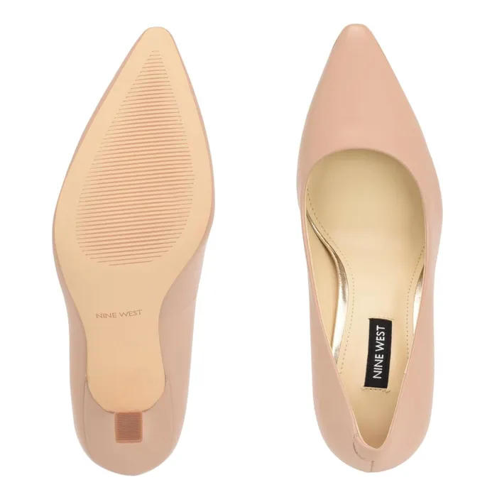 Sorts Pointy Toe Pumps Barely Nude Leather Women Nine West Pumps Sorts Pointy Toe Pumps Barely Nude Leather Women Nine West Pumps