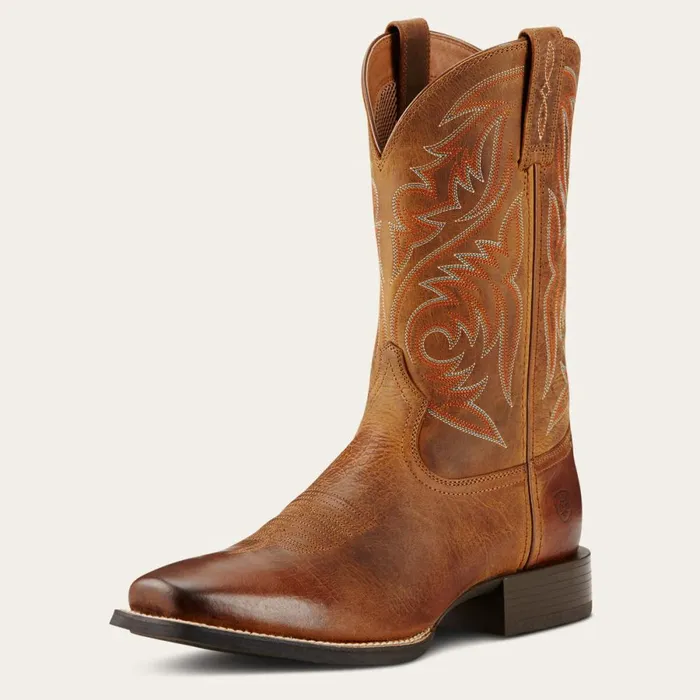 Sport Herdsman Cowboy Boot Powder Brown Men Ariat Western Boots