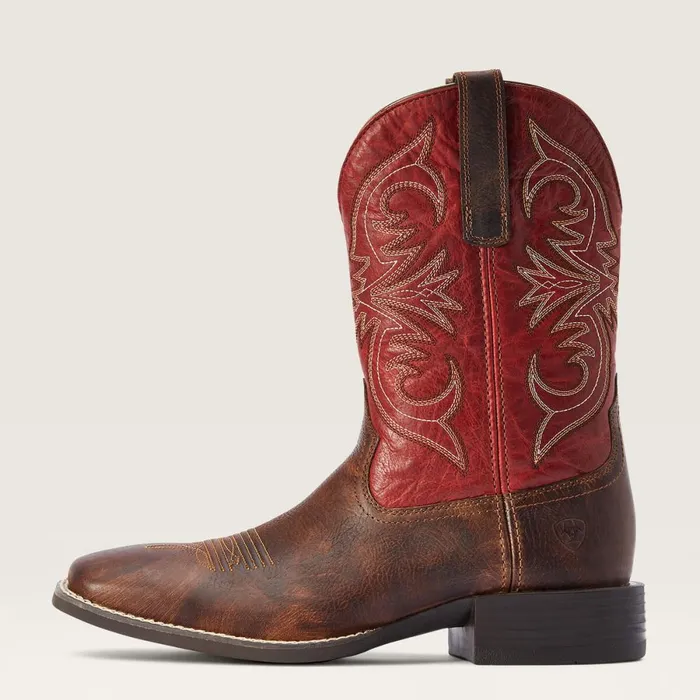 Sport Pardner Western Boot Matte Rebel Brown Men Ariat Western Boots Sport Pardner Western Boot Matte Rebel Brown Men Ariat Western Boots