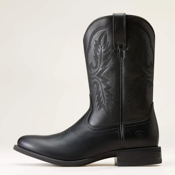 Sport Stratten Cowboy Boot Black Deertan Men Ariat Western Boots Sport Stratten Cowboy Boot Black Deertan Men Ariat Western Boots