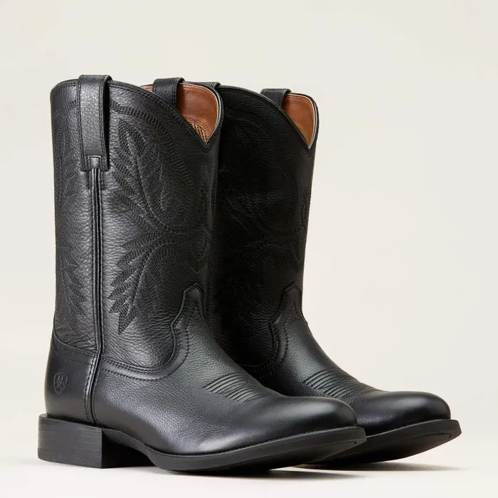 Sport Stratten Cowboy Boot Black Deertan Men Ariat Western Boots Sport Stratten Cowboy Boot Black Deertan Men Ariat Western Boots