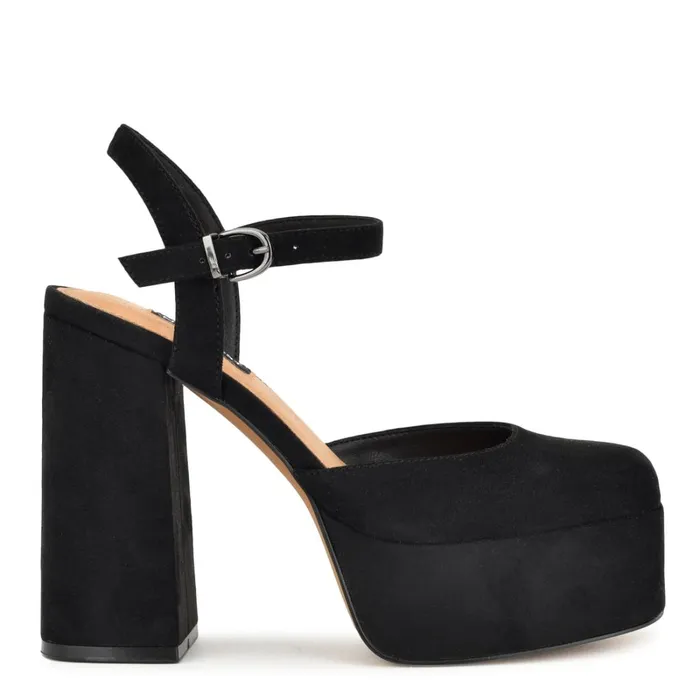 Stacie Platform Heels Black Women Nine West Pumps