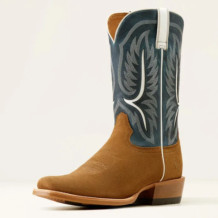 Stadtler Cowboy Boot Dijon Roughoutocean Blue Men Ariat Western Boots