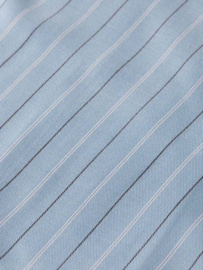 STRIPED LIGHTWEIGHT SHIRT Mystic Blue Stripe Women Scotch and Soda Blouses and Shirts STRIPED LIGHTWEIGHT SHIRT Mystic Blue Stripe Women Scotch and Soda Blouses and Shirts