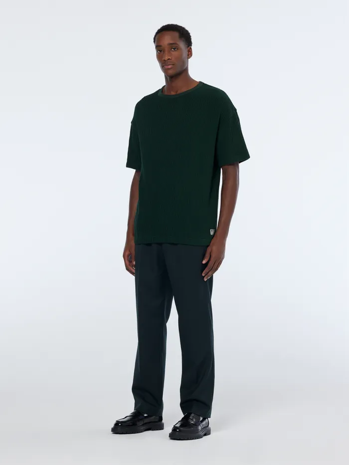 Structured Loose Fit Tshirt Amsterdam Green Men Scotch and Soda TShirts and Polo Shirts Structured Loose Fit Tshirt Amsterdam Green Men Scotch and Soda TShirts and Polo Shirts