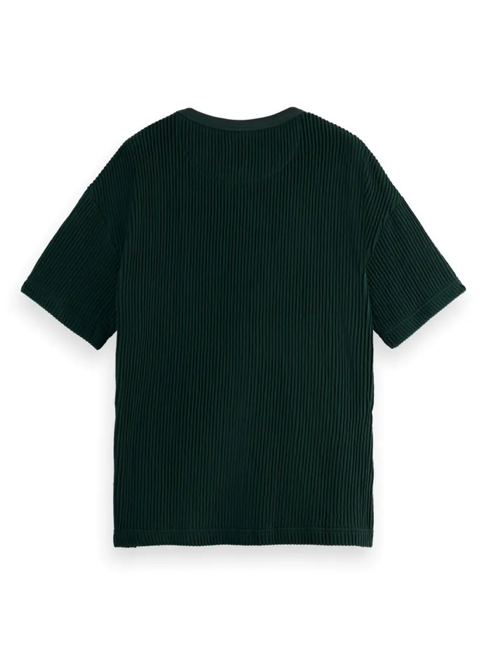 Structured Loose Fit Tshirt Amsterdam Green Men Scotch and Soda TShirts and Polo Shirts Structured Loose Fit Tshirt Amsterdam Green Men Scotch and Soda TShirts and Polo Shirts