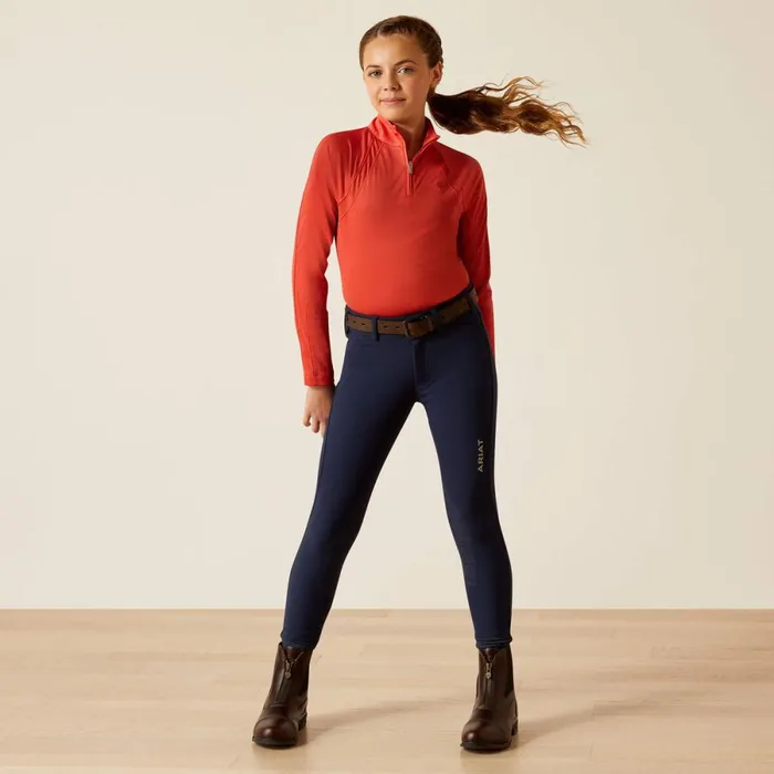 Sunstopper 30 14 Zip Baselayer Baked Apple Kids Ariat English Riding Clothing Sunstopper 30 14 Zip Baselayer Baked Apple Kids Ariat English Riding Clothing