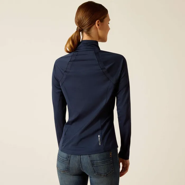Sunstopper 30 14 Zip Baselayer Navy Women Ariat English Riding Sunstopper 30 14 Zip Baselayer Navy Women Ariat English Riding