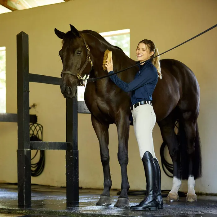 Sunstopper 30 14 Zip Baselayer Navy Women Ariat English Riding Sunstopper 30 14 Zip Baselayer Navy Women Ariat English Riding
