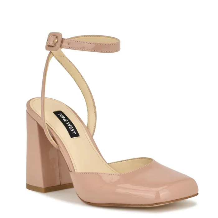 Suzu Ankle Strap Heels Natural Women Nine West Pumps Suzu Ankle Strap Heels Natural Women Nine West Pumps