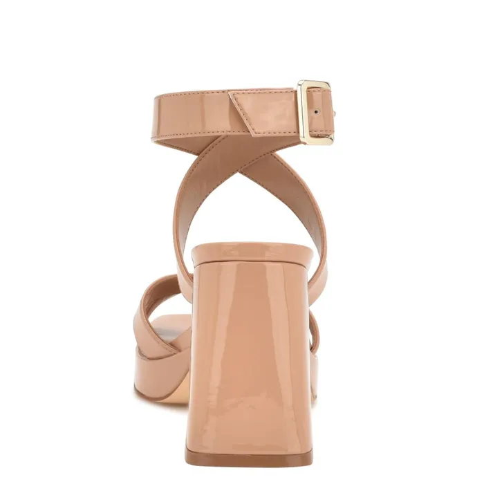 Tackle Ankle Strap Platform Sandals Blush Patent Women Nine West Heeled Tackle Ankle Strap Platform Sandals Blush Patent Women Nine West Heeled