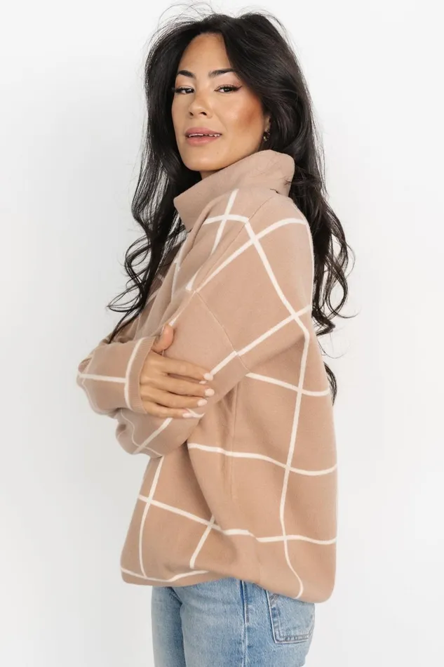 Tahoe Turtleneck Sweater Taupe Cream Women Baltic Born Sweaters Tahoe Turtleneck Sweater Taupe Cream Women Baltic Born Sweaters