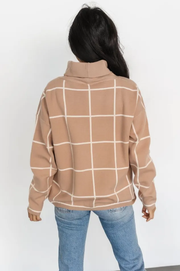 Tahoe Turtleneck Sweater Taupe Cream Women Baltic Born Sweaters Tahoe Turtleneck Sweater Taupe Cream Women Baltic Born Sweaters