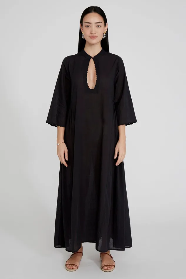 Tanya Plunge Dress Caviar Women Chan Luu Dresses