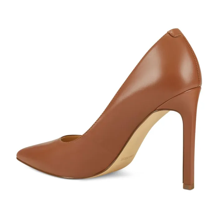 Tatiana Pointy Toe Pumps Light Brown Leather Women Nine West Pumps Tatiana Pointy Toe Pumps Light Brown Leather Women Nine West Pumps