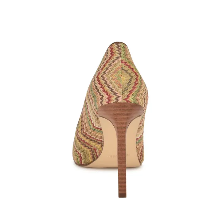 Tatiana Pointy Toe Pumps Natural Multi Raffia Women Nine West Pumps Tatiana Pointy Toe Pumps Natural Multi Raffia Women Nine West Pumps