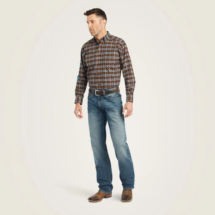 Team Cashton Classic Fit Shirt Black Men Ariat Button Down Shirts Team Cashton Classic Fit Shirt Black Men Ariat Button Down Shirts