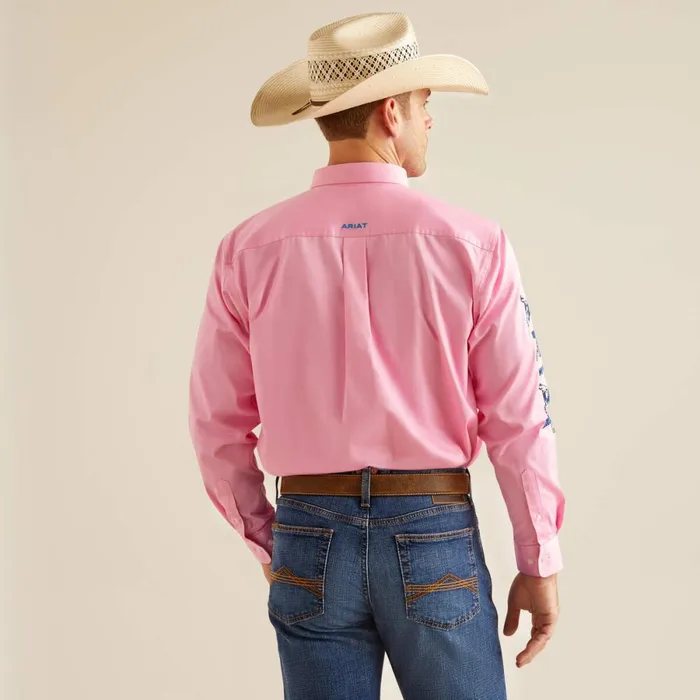 Team Logo Twill Classic Fit Shirt Pinkdirectoire Blue Men Ariat Button Down Shirts Team Logo Twill Classic Fit Shirt Pinkdirectoire Blue Men Ariat Button Down Shirts