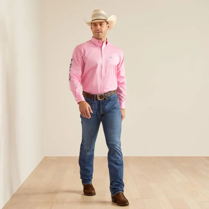 Team Logo Twill Classic Fit Shirt Pinkdirectoire Blue Men Ariat Button Down Shirts Team Logo Twill Classic Fit Shirt Pinkdirectoire Blue Men Ariat Button Down Shirts