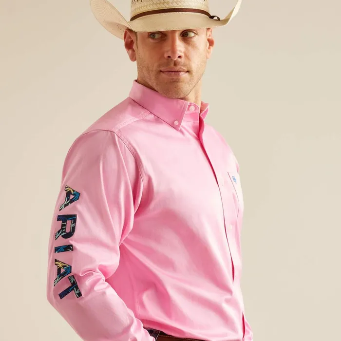 Team Logo Twill Classic Fit Shirt Pinkdirectoire Blue Men Ariat Button Down Shirts Team Logo Twill Classic Fit Shirt Pinkdirectoire Blue Men Ariat Button Down Shirts