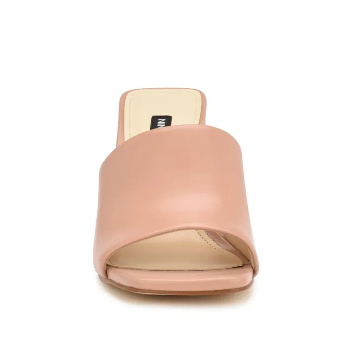 Teice Heeled Slide Sandals Nude Women Nine West Mid Heels Teice Heeled Slide Sandals Nude Women Nine West Mid Heels