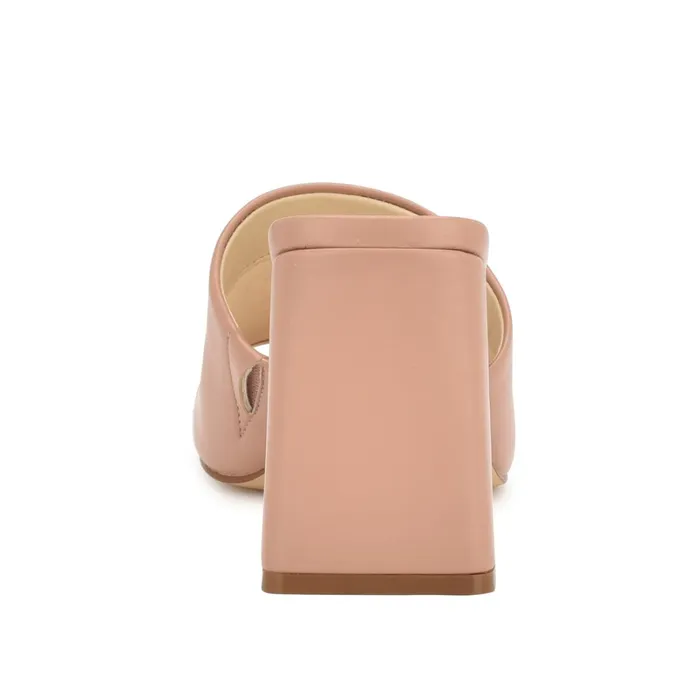 Teice Heeled Slide Sandals Nude Women Nine West Mid Heels Teice Heeled Slide Sandals Nude Women Nine West Mid Heels