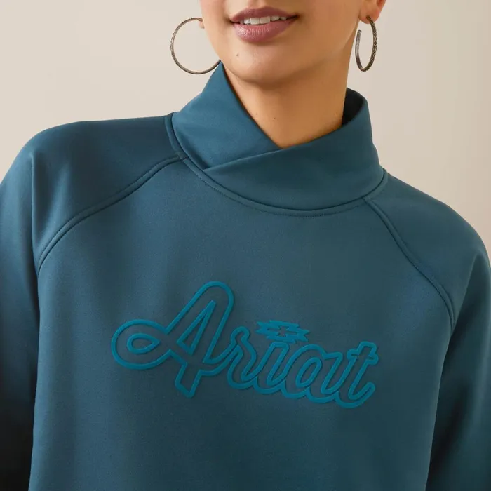 Tek Crossover Sweatshirt Reflecting Pond Women Ariat Sweatshirts and Hoodies Tek Crossover Sweatshirt Reflecting Pond Women Ariat Sweatshirts and Hoodies