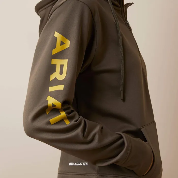 Tek Hoodie 12 Zip Hoodie Canteen Women Ariat Sweatshirts and Hoodies Tek Hoodie 12 Zip Hoodie Canteen Women Ariat Sweatshirts and Hoodies