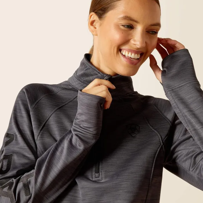 Tek Team 12 Zip Sweatshirt Ebony Women Ariat Sweatshirts and Hoodies