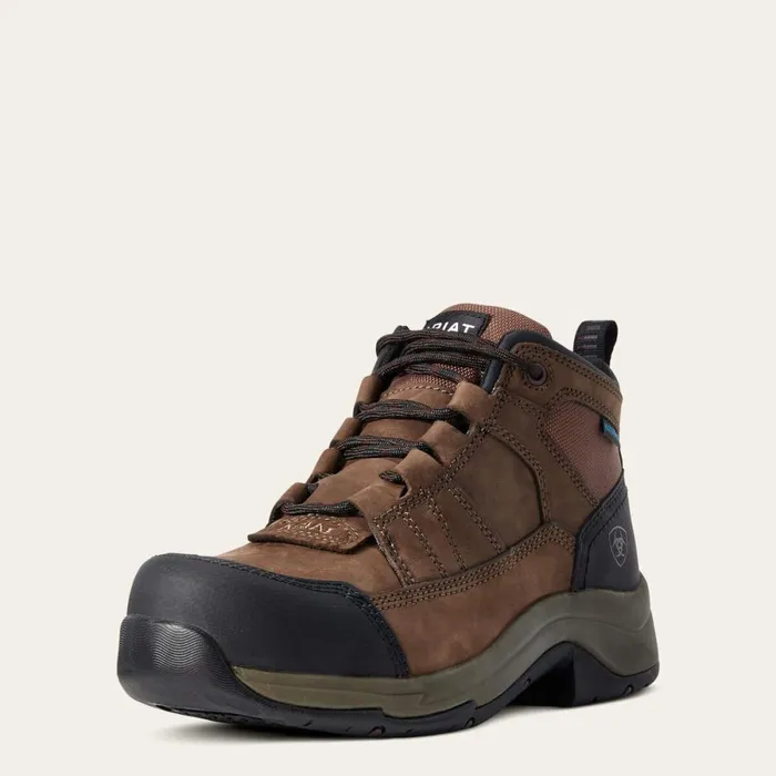 Telluride Work Waterproof Composite Toe Work Boot Distressed Brown Women Ariat Waterproof Boots