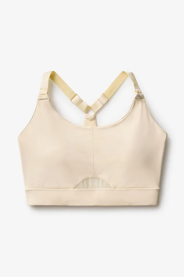 Tennis Women Fila Medium Support Bra With Adjustable Straps 926 Angora